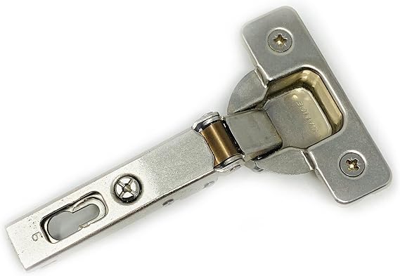 Hafele 329.03.558 Salice C2R9A99 Hinge, steel, nickel-plated, 120degree, full overlay, self closing, with dowel, Mod 17 (1 pc)