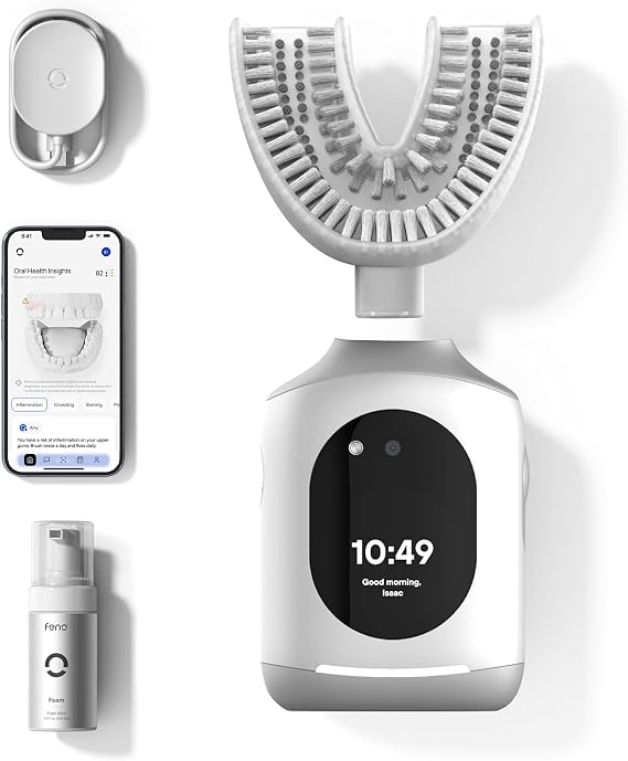Feno Smartbrush Electric Toothbrush for Adults, Oscillating, Rechargeable