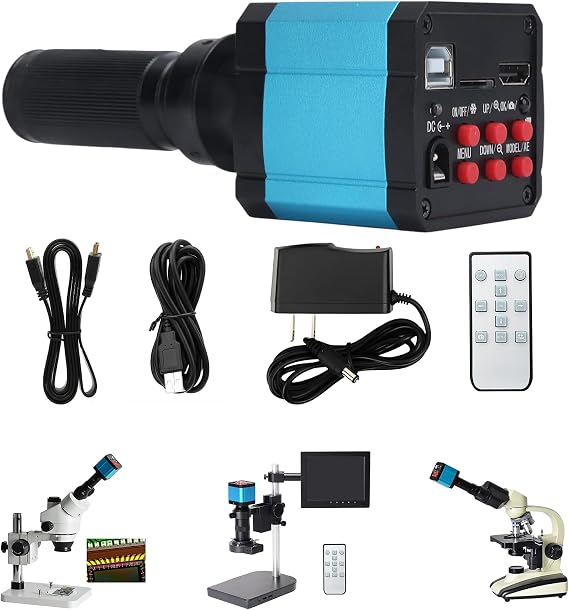 37MP 1080P Industrial C Mount Microscope Camera | HDMI 60FPS / USB 30FPS Video Industry Digital C Mount Microscope Camera with Conversion Adapter