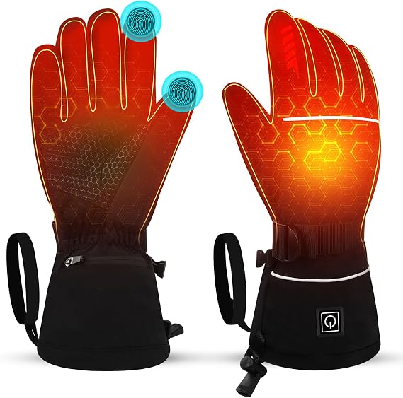 Heated Gloves for Men Women Rechargeable Electric Gloves