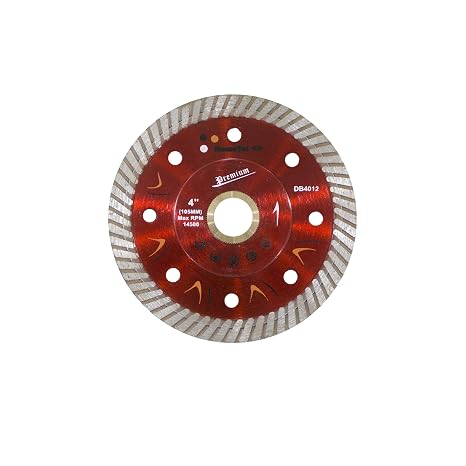 Turbo Rim Blade - for Granite, Metal, Concrete, Masonry, Concrete Block, Brick, Reinforced Concrete (1, 4 inch)