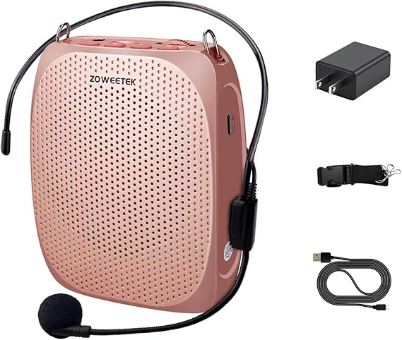 ZOWEETEK Voice Amplifier for Teachers Original Portable Wired Microphone