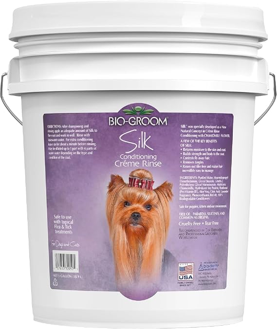 Bio-Groom Silk Creme Rinse Dog Hair Conditioner, 5 Gallons
