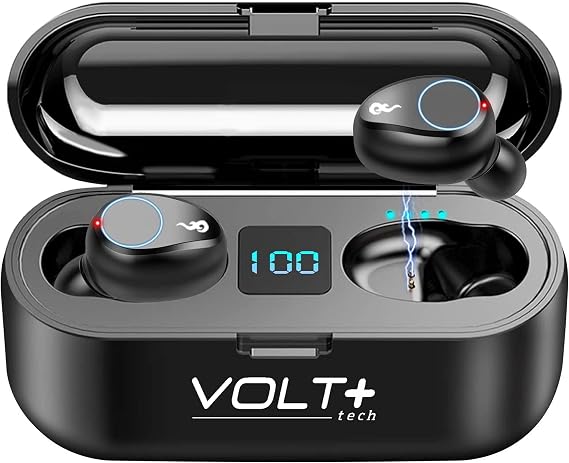 Wireless V5.3 Bluetooth Earbuds Compatible with LG 16T90Q-K.AAC8U1 and 2,000Mah PowerBank LED Display, Mic 8D Bass IPX7 Waterproof/Sweatproof