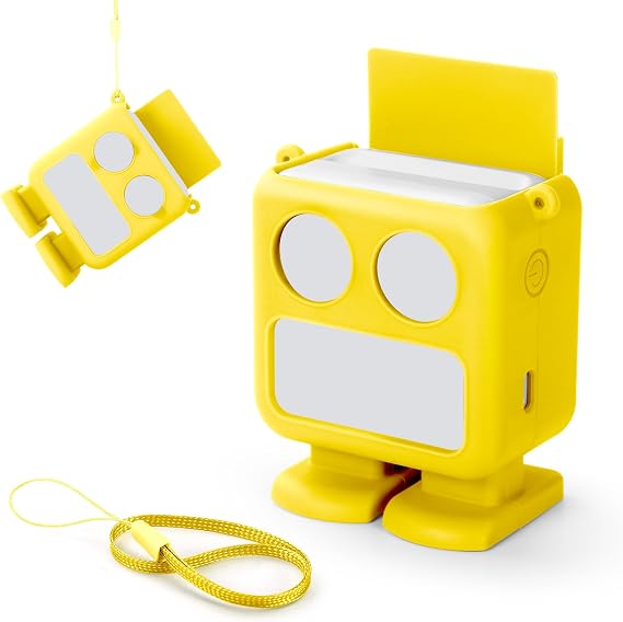 Silicone Cover for Yoto Mini Player, Soft Anti-Slip Protective Sleeve Case for Mini Player (Yellow)