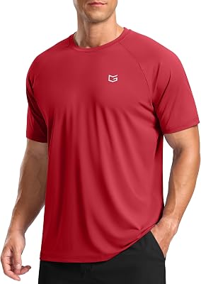 G Gradual Mens Athletic Workout T-Shirts Moisture Wicking Cooling Running Shirts Short Sleeve Performance Tee for Gym Tennis