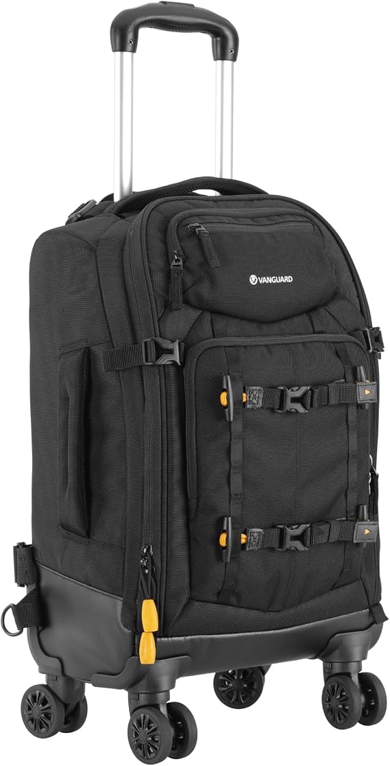 VANGUARD ALTA FLY 55T G2 DSLR Convertible Camera Backpack, 8 Wheel Spinner/Trolley, 22 Liter Capacity, Holds 14" Laptop