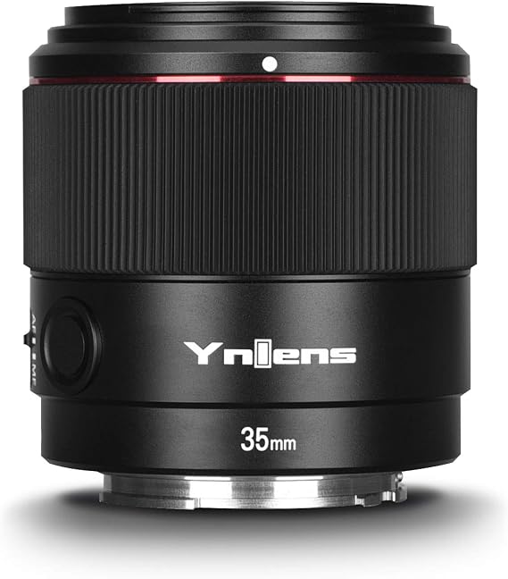 YONGNUO YN35mm F2S DF DSM Auto Focus Wide Angle Prime Lens for Sony, F2 Large Aperture Full Frame APS-C for Sony E Mount Camera Black