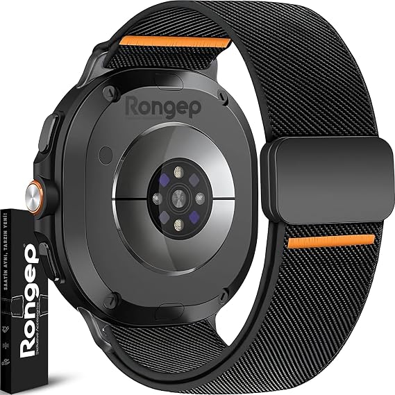 Rongep [Stretch Loop] Samsung Galaxy Watch 9/8 44mm/40mm/Classic 46mm ile Uyumlu Kordon Manyetik Tokalı Samsung Watch 9 44mm Kordonu Terletmeyen Elastik Kumaşlı Galaxy Watch 9 Kordon