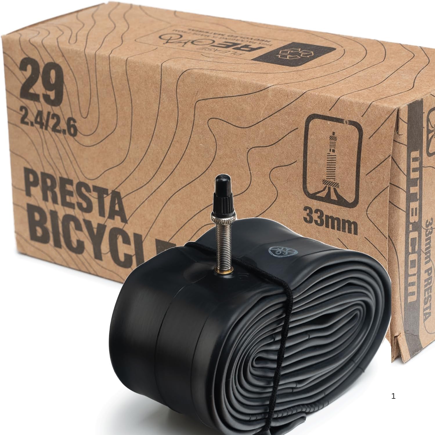 WTB Presta 29 Gravel and Mountain Bicycle Inner Tube, 33 or 48mm Valve, Bike Inner Tube, Durable and Lightweight