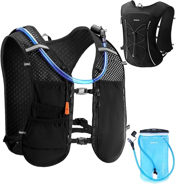 ECOHUB Lightweight Hydration Vest Water Backpack with 2L Water Bladder