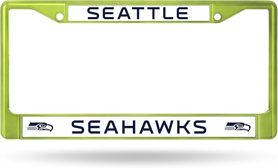 Rico Industries NFL Unisex-Adult Standard Chrome License Plate Frame