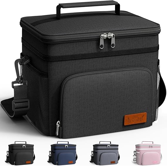 HOTOR Insulated Lunch Box Men Women Leak-Proof Cooler Lunch Bag 9L