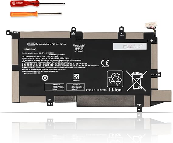 WS04XL Laptop Battery for HP Spectre X360 14-EA 14T-EA000 14-EA0007NA 14-EA0002NI 14-EA0003NS 14-EA0002NX 14-EA0520NA 14-EA0023DX 14-EA0378NG L97352-2D1 L97357-005 7.7V/66.52Wh