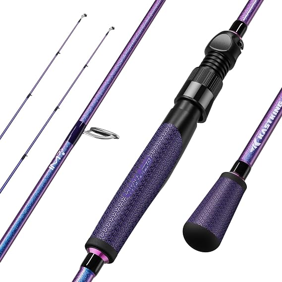 KastKing Royale Legend Pro Twin-Tip Spinning & Casting Fishing Rods | 2-Piece Rods with Extra Tip, IM7 Graphite Blanks, SlipLock Technology Handles, Titanium Guides with Silicon Nitride Rings