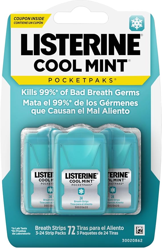 Listerine Cool Mint Nefes Tazeleyici Strip 72li Paket