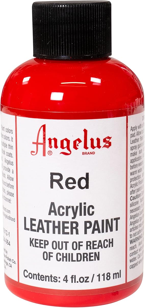 Angelus Acrylic Paint 4 Oz. (Red)