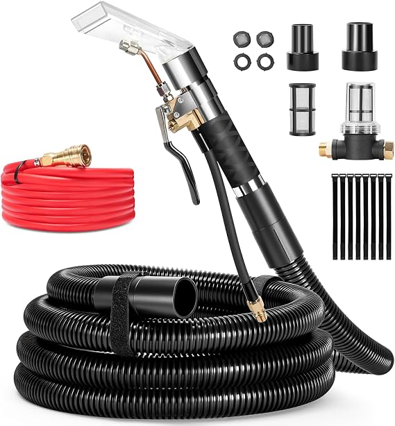 Extractor Attachment Kit for Shop Vac, Extractor Kit with Wand Hose Adapter Fit Carpet Sofa Car Cleaning for Home and Auto
