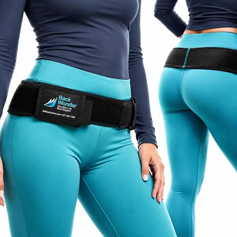 SI Belt - Enhanced Comfort Sacroiliac Joint Support Belt for Men & Women | Ideal for Sciatica & Lower Back Pain Relief | For Daily Use & Physical Activities (Large)