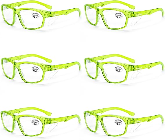 ProtectX Stylish Safety Reading Glasses Anti-Fog Scratch Safety Glasses