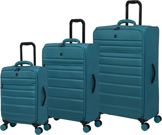 it luggage it luggage Census 3 Piece Softside 8 Wheel Spinner Set