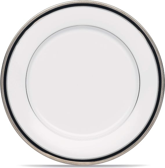 Noritake Austin Platinum Dinner Plate, 11-Inch