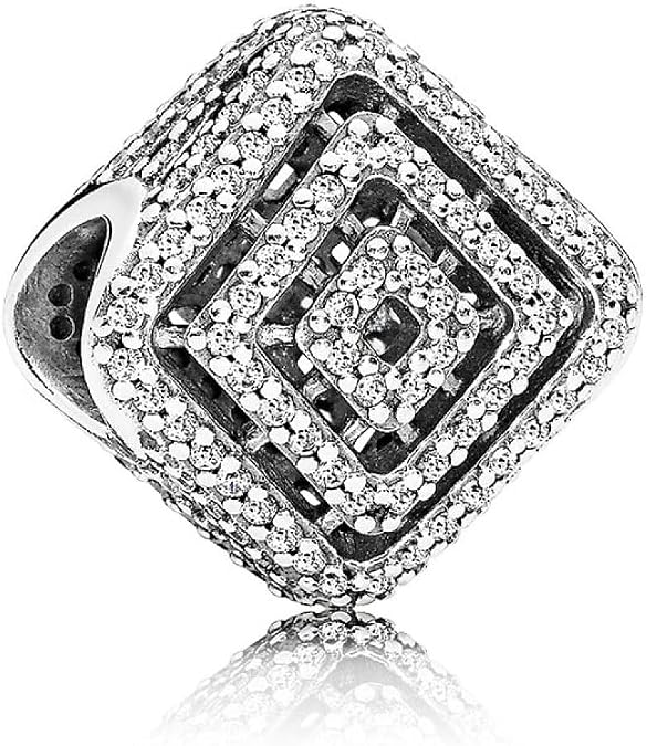 PANDORA Ladies Geometric Lines Charm