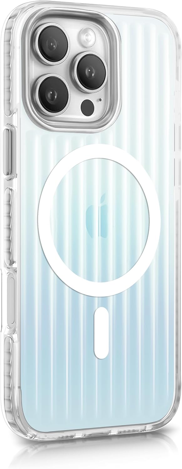 Elite Series for Minesk iPhone 16 Pro Max Compatible with MagSafe Translucent Anti-Fingerprint and Anti-Scratch Polycarbonate Edges Soft Silicone Case Pearl, 16 Pro Max