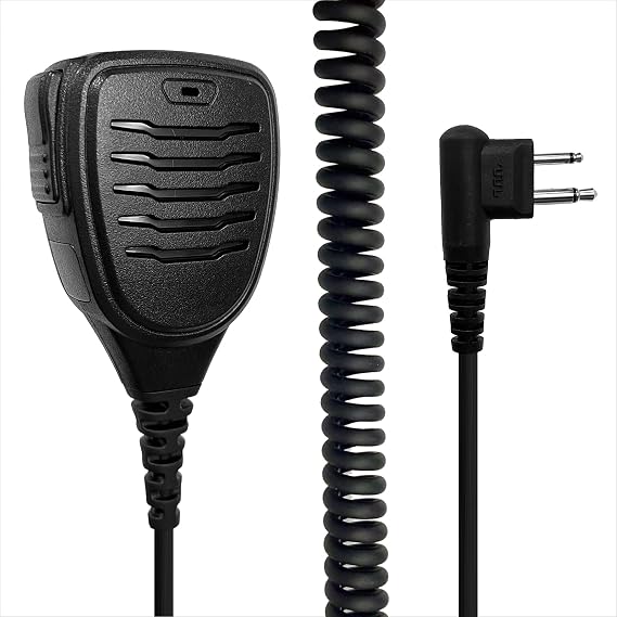 Heavy Speaker Mic for Motorola R2 CP200D DLR1020 DTR600 DTR700 DTR550 DTR410 RDU4100 RDU2020 RDU2080D CLS 1410 CLS 1110 CP200D FT-4XR FT-65R Shoulder Micphone 2-Pin