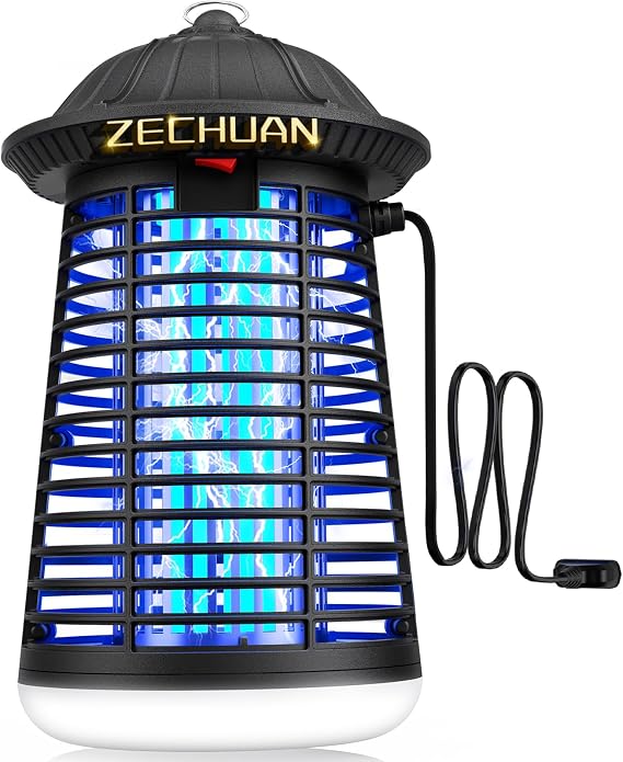 Bug Zapper Outdoor Indoor, Plugin Electric Mosquito Insect Killer Lantern