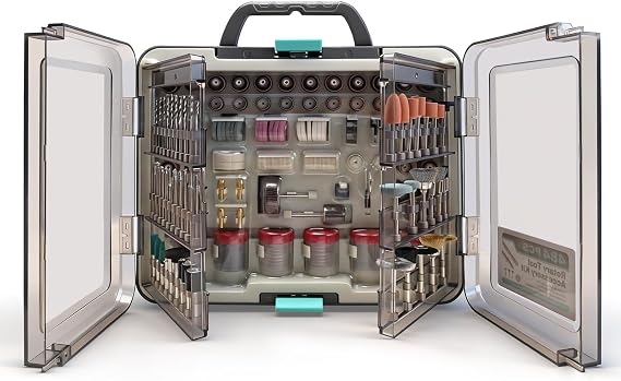 484PCS Rotary Tool Accessory Kit, 1/8" Shank Universal Bits Set, Compatible with Most Rotary Tools for Cutting, Engraving, Grinding, Polishing, Sanding, Drilling, and DIY Projects
