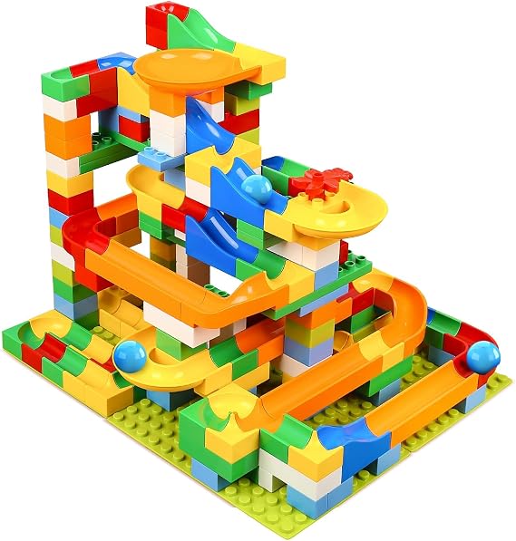 TEMI 248 Pieces Marble Run Building Block Set for Kids