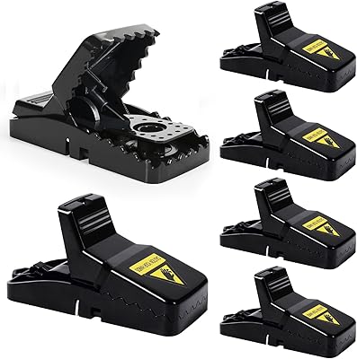 Rat Traps for House,Rat Trap Indoor and Out Doors Quick Effective Sanitary Safe Rat Trap Catcher for Family and Pet - 6 Pack, M01-6Pack