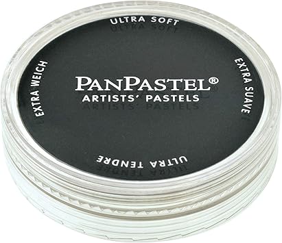 PanPastel Artist Pastels by GOLDEN, Black, 2.44 / 62mm Pan Diameter, Professional Artist Pastels, Unique Pan Format (cake-like)