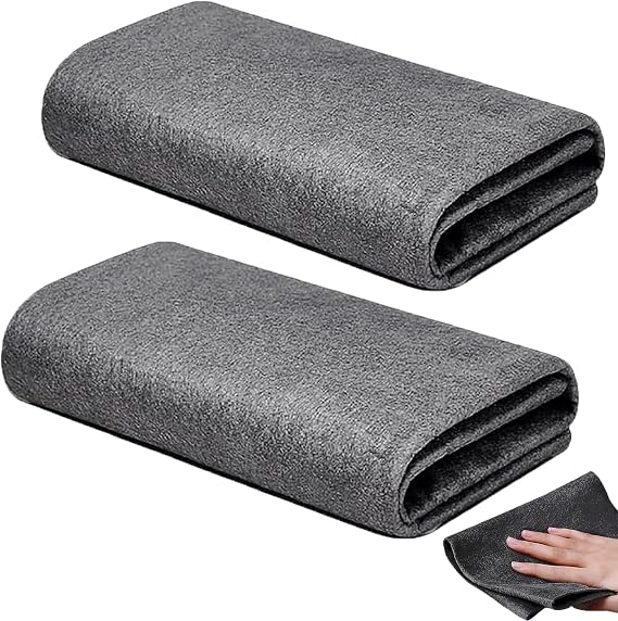 Magic Cleaning Cloth 2pcs Super Soft Premium Streak-Free Washable Duster For Home, Kitchen, Cars (glass)