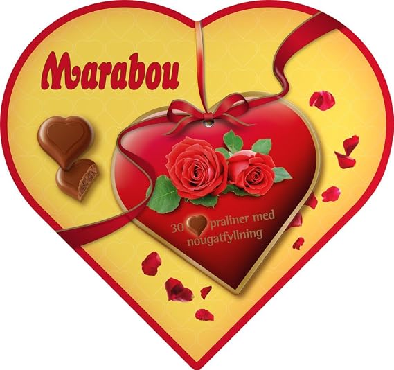 Marabou With Love - Original - Swedish - Milk Chocolate - Candies - Chocolates - Pralines- Gift Box