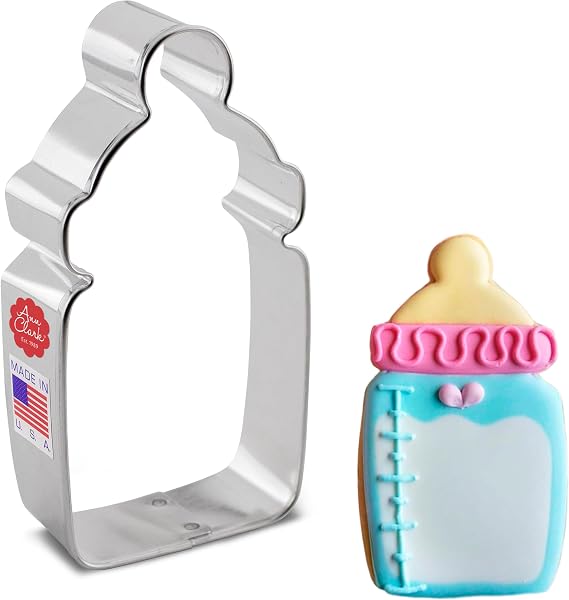 Ann Clark Baby Bottle Cookie Cutter, Large 4" Made in USA