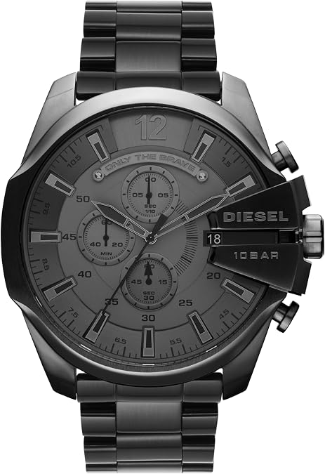 Diesel Mega Chief Watch for Men, Chronograph Men's Watch