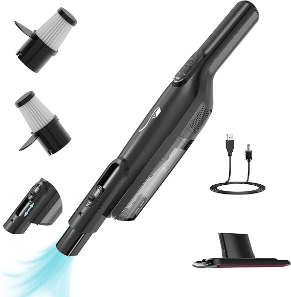 Cordless Handheld Vacuum Cleaner for Car & Home, Lightweight Vacuum