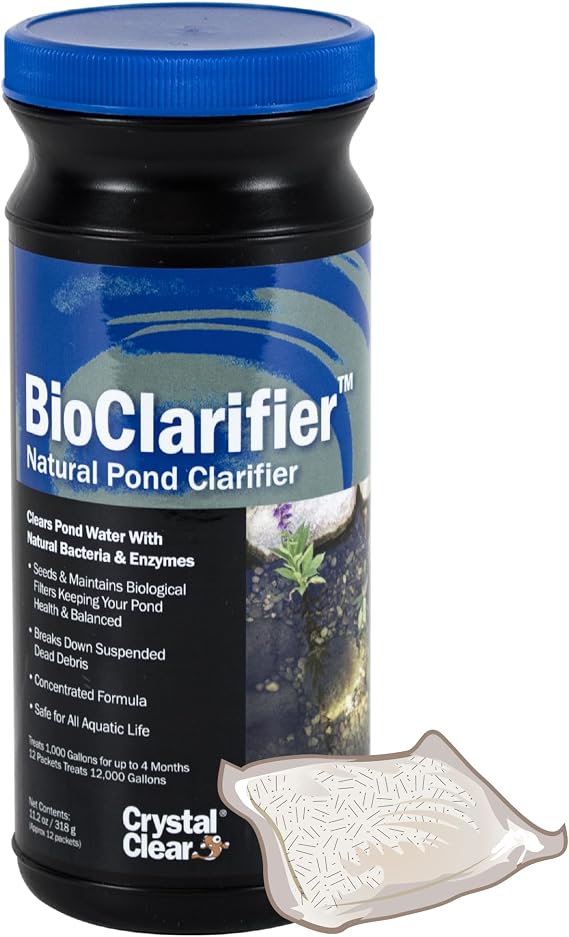 CrystalClear BioClarifier Small Pond & Water Garden Clarifier, 12 Packets