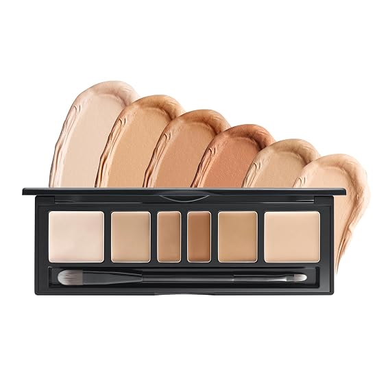 [JUNGSAEMMOOL OFFICIAL] Artist Concealer Palette (Skin) | Makeup Artist Brand | Color Corrector with Brush | Blemish Redness Dark Circles Cover Up