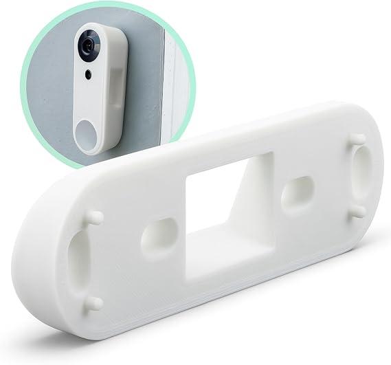 SimpliSafe対応ビデオドアベルウェッジアングルマウントブラケット - 30度調整可能なビュー用マウント - アパートエントリー用の安全なカメラマウントホルダー