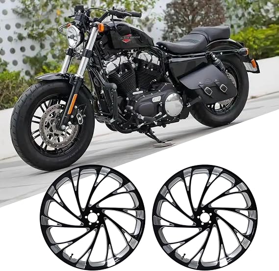 23x3.5 inch forged aluminum alloy motorcycle wheels-single/double disc brakes universal-performance and appearance upgrade