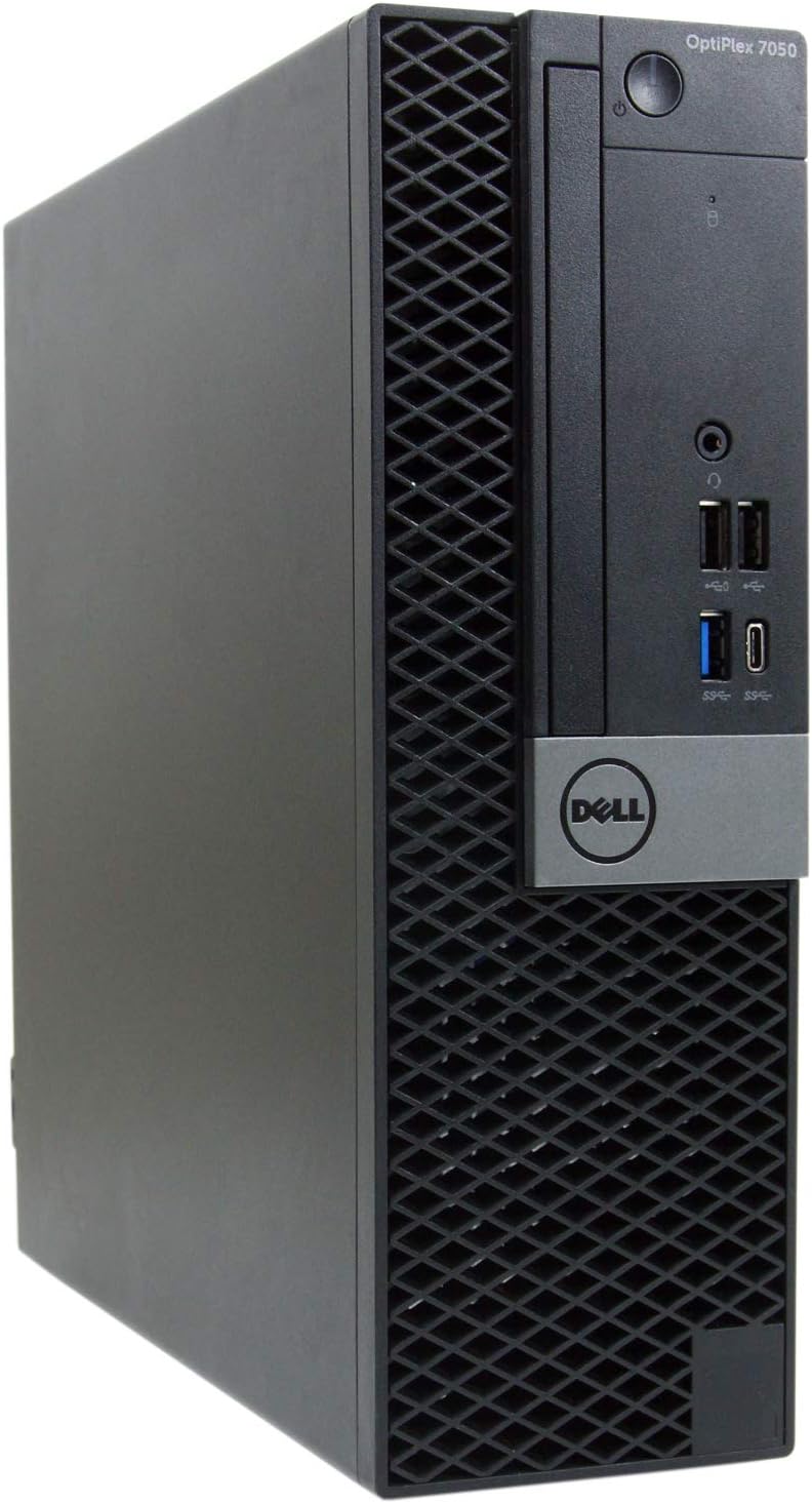 Dell OptiPlex 7050-SFF Intel Core i5-7500 3.4 GHz, 16GB RAM, 256GB Solid State Drive, DVDRW, Windows 10 Pro 64bit Renewed
