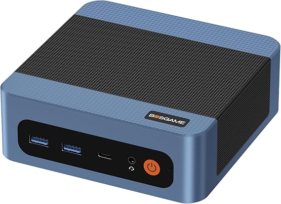 BOSGAME Mini PC P2 Lite, 12th Gen Intel i5-12600H Windows 11 Pro Mini Computers(12 Cores, 16 Threads) 16GB DDR4/512GB PCIe Gen 3 SSD Desktop PC Support Wi-Fi 6E/Bluetooth 5.2/Dual LAN, Black