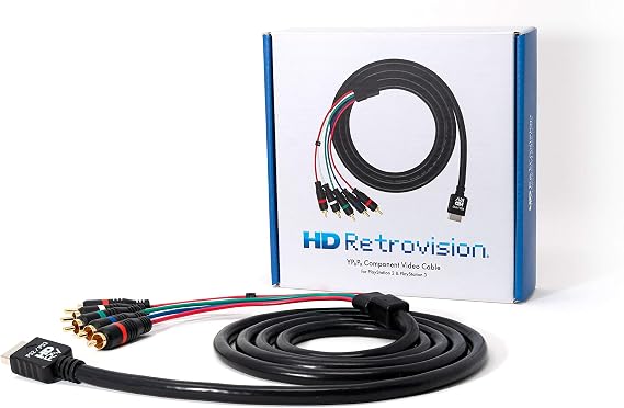 HD Retrovision Premium YPbPr Component Video Cable for PlayStation 2/3 (PS2/PS3)