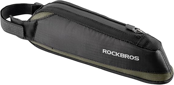ROCKBROS Bike Frame Bag Top Bike Tube Bag Small Aerodynamic Black
