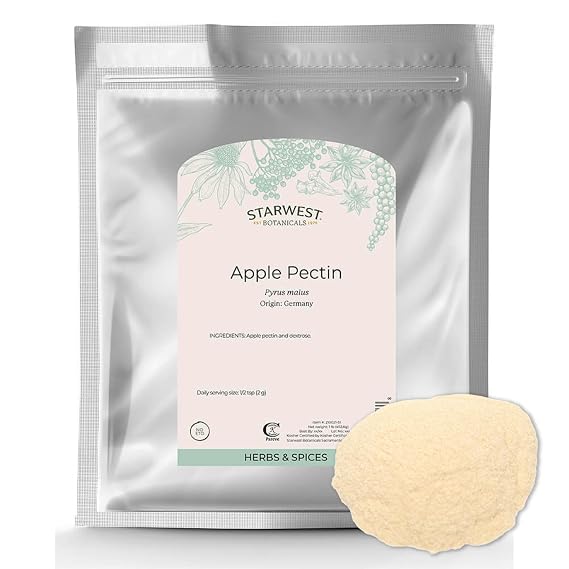 Starwest Botanicals Apple Pectin Powder, Thickens Sauces - Bulk 1 lb Bag