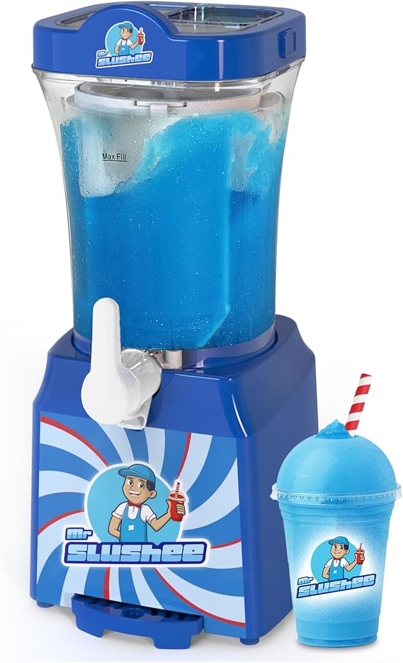 Home-use Slushie Machine, New and Improved Countertop Slushy Maker for Kitchen, 34 fl oz, Ice Cold Frozen Slush Drink, Slushy Cup, Turns Your Favorite Sodas into Slushies.
