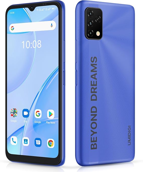 UMIDIGI Power 5S 4+32GB Unlocked Cell Phone Expandable 258GB, Up to 2.0GHz 6150mAh with 3D Unibody Design, 6.53 HD Display Smartphone with 16MP AI Triple Camera, Dual SIM